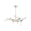 Kryptonite 32" Wide Polished Nickel 12-Light LED Chandelier