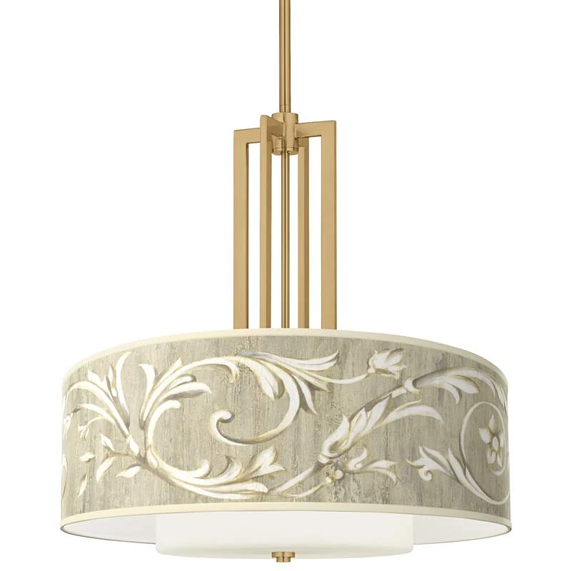 Laurel Court Carey 24" Gold 4-Light Chandelier 1 Laurel Court Carey 24" Gold 4-Light Chandelier