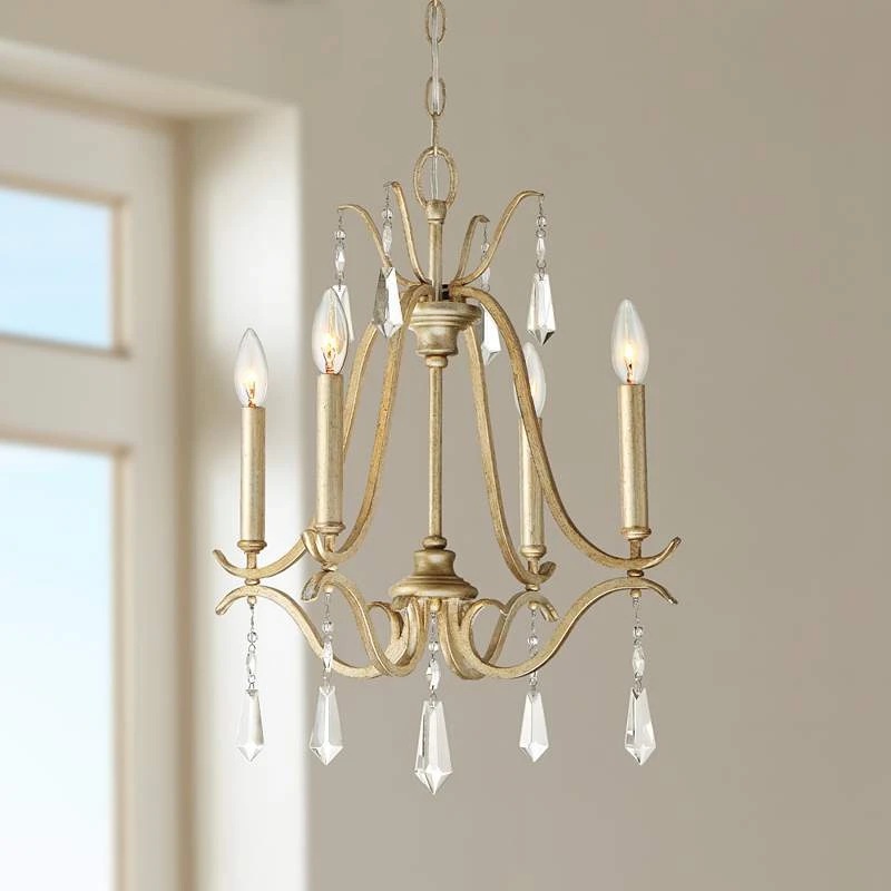 Laurel Estate 18" Wide Brio Gold 4-Light Mini Chandelier 1 Laurel Estate 18" Wide Brio Gold 4-Light Mini Chandelier