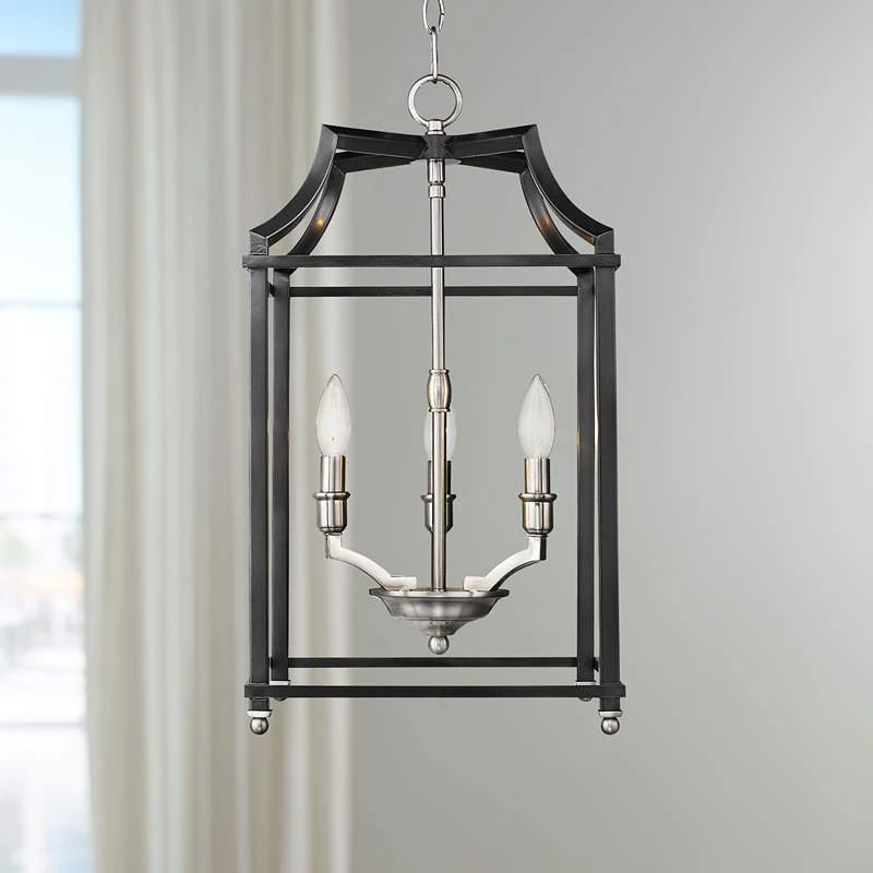 Golden Lighting Leighton 11 3/4" Wide Pewter And Black 3-Light Mini Pendant 1 Golden Lighting Leighton 11 3/4" Wide Pewter And Black 3-Light Mini Pendant