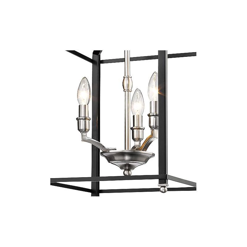 Golden Lighting Leighton 11 3/4" Wide Pewter And Black 3-Light Mini Pendant 3 Golden Lighting Leighton 11 3/4" Wide Pewter And Black 3-Light Mini Pendant - Image 3
