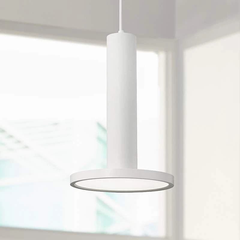 AFX Luna 8" Wide White LED Mini Pendant Light 1 AFX Luna 8" Wide White LED Mini Pendant Light