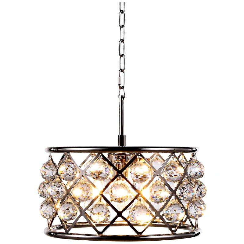 Madison 16" Wide Crystal Polished Nickel Pendant Light 2 Madison 16" Wide Crystal Polished Nickel Pendant Light - Image 2