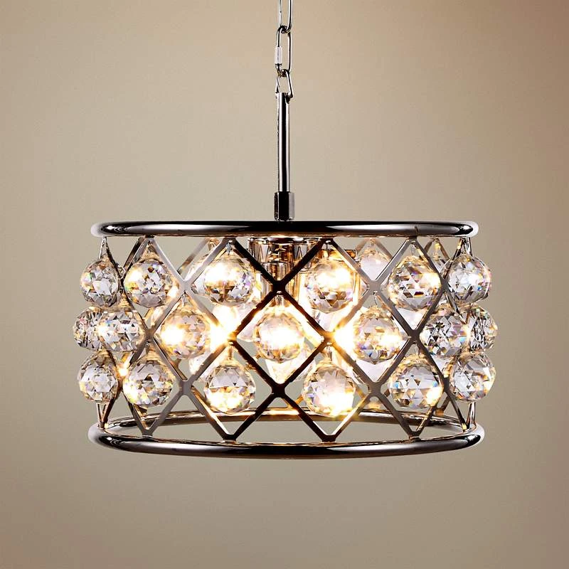 Madison 16" Wide Crystal Polished Nickel Pendant Light 1 Madison 16" Wide Crystal Polished Nickel Pendant Light