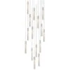 Magic 23"W Polished Nickel 15-Light LED Multi Light Pendant