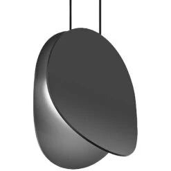 Malibu Discs⢠7 1/2" Wide Black LED Mini Pendant Light