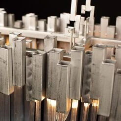 Matrix 36 1/2" Wide Rainy Night Silver 6-Light Island Light Pendant 13 Matrix 36 1/2" Wide Rainy Night Silver 6-Light Island Light Pendant -Modern Lamp Shop matrix 36 and one half inch wide rainy night silver 6 light island light pendant 541e2views6