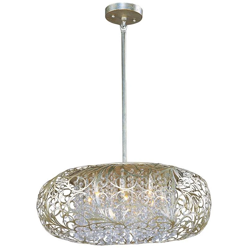 Maxim Arabesque 24" Wide Golden Silver Pendant Light 3 Maxim Arabesque 24" Wide Golden Silver Pendant Light - Image 3