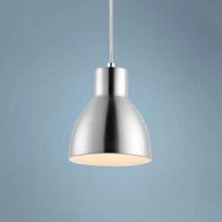Maxim Cora 7" Wide Satin Nickel Mini Pendant