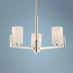 Maxim Dart 22 1/4" Wide Satin Nickel 3-Light Chandelier
