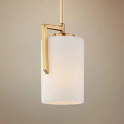 Maxim Dart 4 1/2" Wide Satin Brass Mini Pendant Light