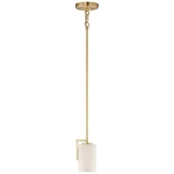 Maxim Dart 4 1/2" Wide Satin Brass Mini Pendant Light -Modern Lamp Shop maxim dart 4 and one half inch wide satin brass mini pendant light 75h47views1