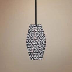 Maxim Glimmer 6" Wide Bronze Mini Pendant