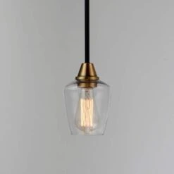 Maxim Goblet 4 3/4"W Bronze And Antique Brass Mini Pendant