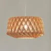 Maxim Horgen 23 1/2" 1-Light Uddo Finish Wood Shade Modern Pendant
