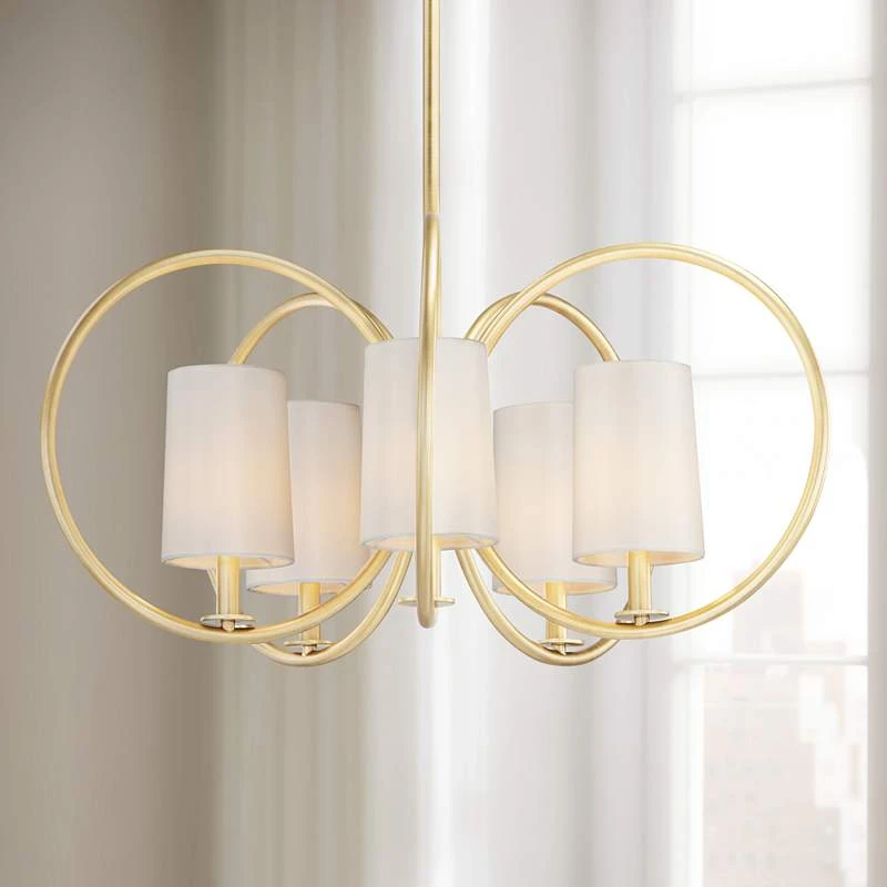 Maxim Meridian 30 1/2" Wide Aged Brass 5-Light Chandelier 1 Maxim Meridian 30 1/2" Wide Aged Brass 5-Light Chandelier