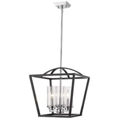 Golden Lighting Mercer 15" Wide Black 3-Light Pendant -Modern Lamp Shop mercer 15 inch wide black 3 light pendant 18h60views4