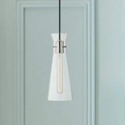 Mitzi Anya 5 1/2" Wide Polished Nickel Mini Pendant