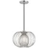Mitzi Jasmine 12" Wide Polished Nickel Mini Pendant