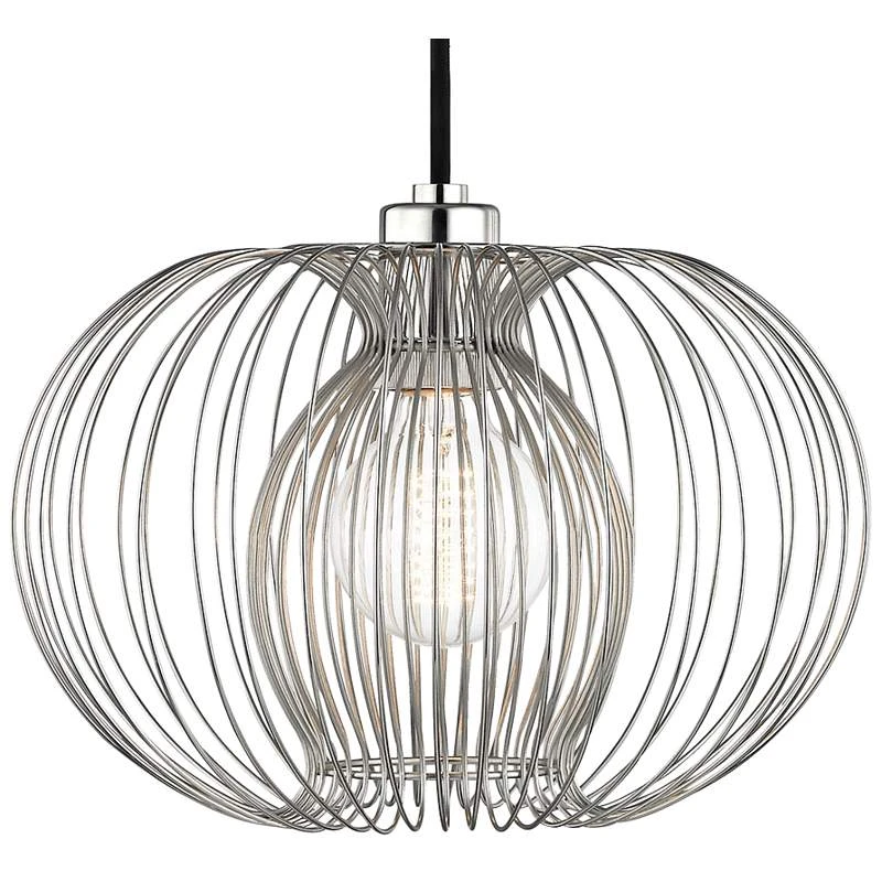 Mitzi Jasmine 12" Wide Polished Nickel Mini Pendant 2 Mitzi Jasmine 12" Wide Polished Nickel Mini Pendant - Image 2