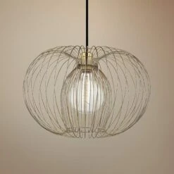 Mitzi Jasmine 17" Wide Polished Brass Pendant Light