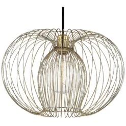 Mitzi Jasmine 17" Wide Polished Brass Pendant Light -Modern Lamp Shop mitzi jasmine 17 inch wide polished brass pendant light 47e31views1