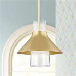Mitzi Jessy 12" Wide Aged Brass Mini Pendant Light