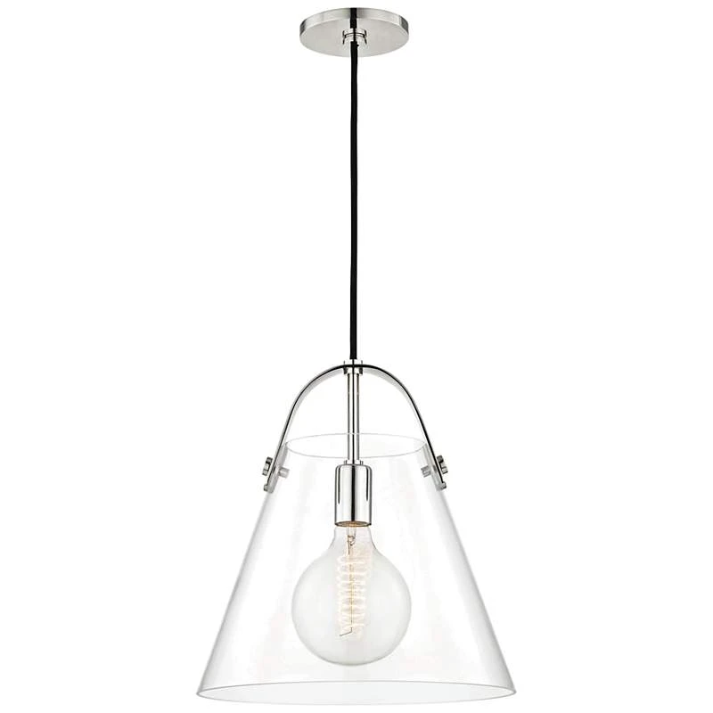 Mitzi Karin 12 3/4" Wide Polished Nickel Pendant Light 1 Mitzi Karin 12 3/4" Wide Polished Nickel Pendant Light