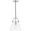 Mitzi Karin 9" Wide Polished Nickel Mini Pendant