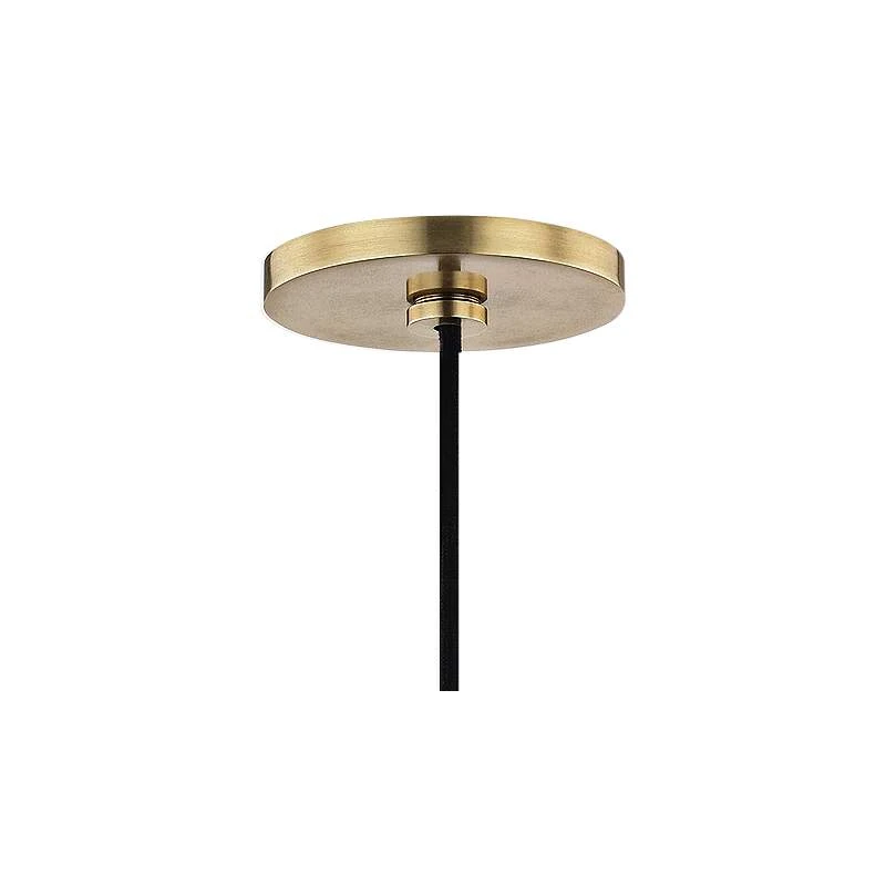 Mitzi Kiki 14" Wide Aged Brass And Cream Shade Modern Pendant Light 4 Mitzi Kiki 14" Wide Aged Brass And Cream Shade Modern Pendant Light - Image 4