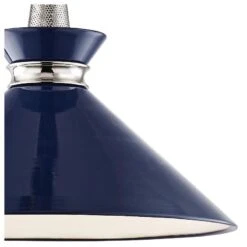 Mitzi Kiki 18"W Polished Nickel Pendant Light W/ Navy Shade 6 Mitzi Kiki 18"W Polished Nickel Pendant Light W/ Navy Shade -Modern Lamp Shop mitzi kiki 18 inchw polished nickel pendant light w navy shade 47j46views1