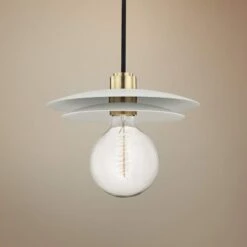 Mitzi Milla 10 1/4" Wide Aged Brass Mini Pendant