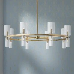 Mitzi Tabitha 33 3/4" Wide Aged Brass 16-Light Chandelier