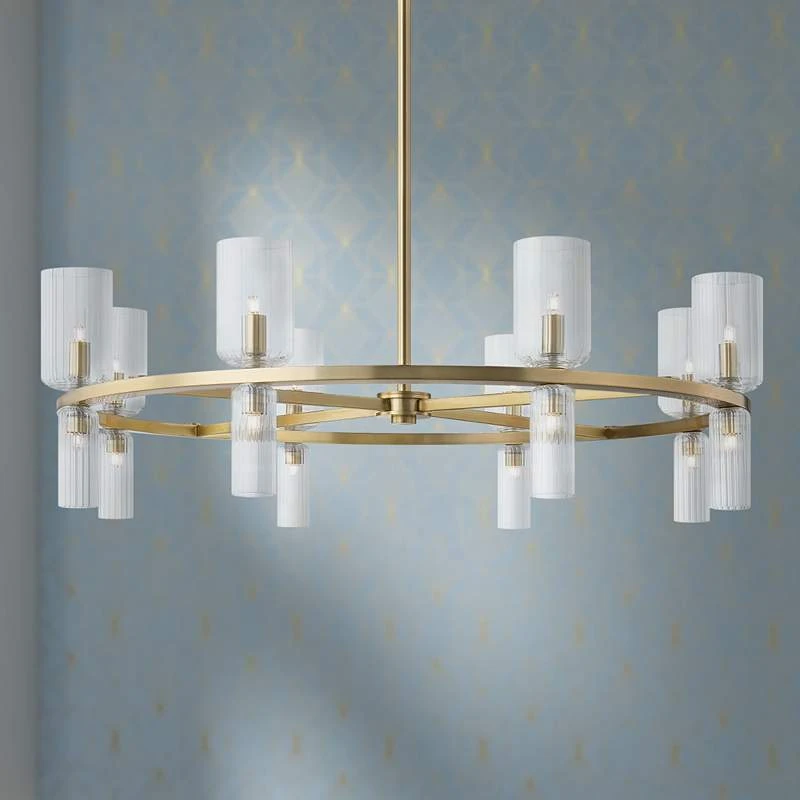 Mitzi Tabitha 33 3/4" Wide Aged Brass 16-Light Chandelier 1 Mitzi Tabitha 33 3/4" Wide Aged Brass 16-Light Chandelier