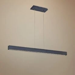 Modern Forms 42" Wide Black Finish LED Kitchen Island Linear Pendant