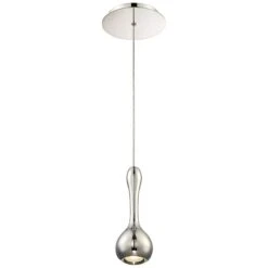 Modern Forms Acid 3 3/4"W Polished Nickel LED Mini Pendant