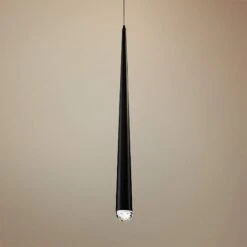Modern Forms Cascade 19" High Matte Black LED Mini Pendant