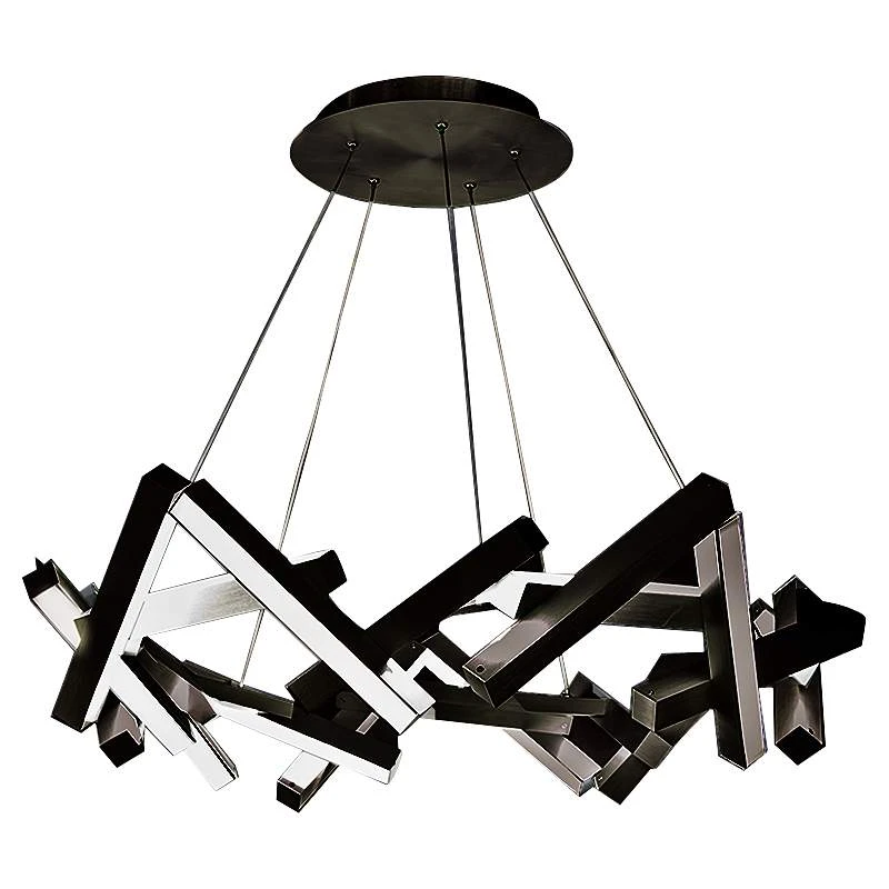 Modern Forms Chaos 34" Wide Black 21-Light LED Chandelier 2 Modern Forms Chaos 34" Wide Black 21-Light LED Chandelier - Image 2