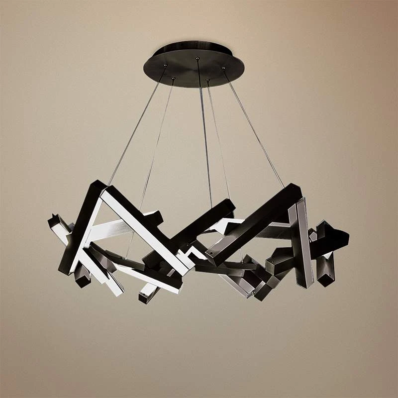Modern Forms Chaos 34" Wide Black 21-Light LED Chandelier 1 Modern Forms Chaos 34" Wide Black 21-Light LED Chandelier