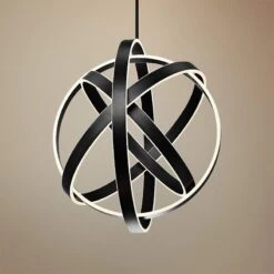 Modern Forms Kinetic 28" Wide Black 4-Light LED Pendant