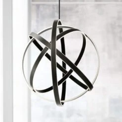 Modern Forms Kinetic 38" Wide Black 4-Light LED Pendant