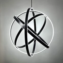 Modern Forms Kinetic 38" Wide Black 4-Light LED Pendant 8 Modern Forms Kinetic 38" Wide Black 4-Light LED Pendant -Modern Lamp Shop modern forms kinetic 38 inch wide black 4 light led pendant 55n22views2