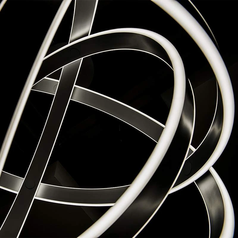 Modern Forms Kinetic 38" Wide Black 4-Light LED Pendant 5 Modern Forms Kinetic 38" Wide Black 4-Light LED Pendant - Image 5