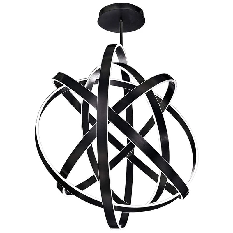 Modern Forms Kinetic 60" Wide Black 5-Light LED Pendant 2 Modern Forms Kinetic 60" Wide Black 5-Light LED Pendant - Image 2