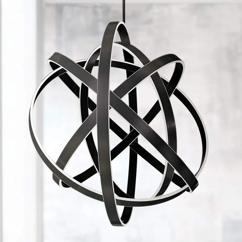 Modern Forms Kinetic 60" Wide Black 5-Light LED Pendant 1 Modern Forms Kinetic 60" Wide Black 5-Light LED Pendant