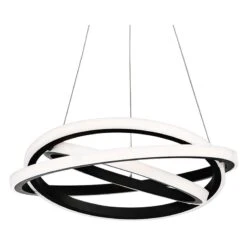 Modern Forms Veloce 26" Wide Black 3-Light LED Pendant 5 Modern Forms Veloce 26" Wide Black 3-Light LED Pendant -Modern Lamp Shop modern forms veloce 26 inch wide black 3 light led pendant 55p34views1