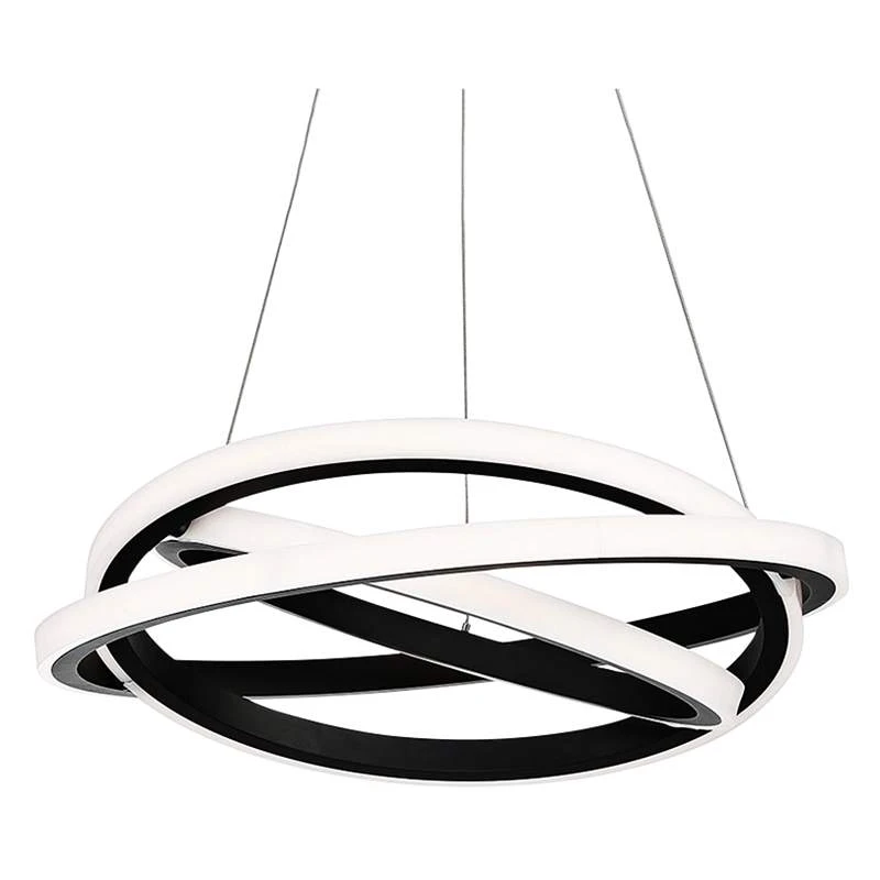 Modern Forms Veloce 26" Wide Black 3-Light LED Pendant 3 Modern Forms Veloce 26" Wide Black 3-Light LED Pendant - Image 3