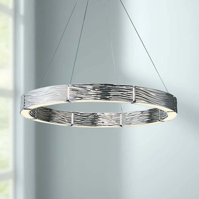 Modern Forms Zelda 29"W Polished Nickel 8-Light LED Pendant 1 Modern Forms Zelda 29"W Polished Nickel 8-Light LED Pendant