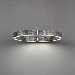 Modern Forms Zelda 29"W Polished Nickel 8-Light LED Pendant 8 Modern Forms Zelda 29"W Polished Nickel 8-Light LED Pendant -Modern Lamp Shop modern forms zelda 29 inchw polished nickel 8 light led pendant 55p82views1