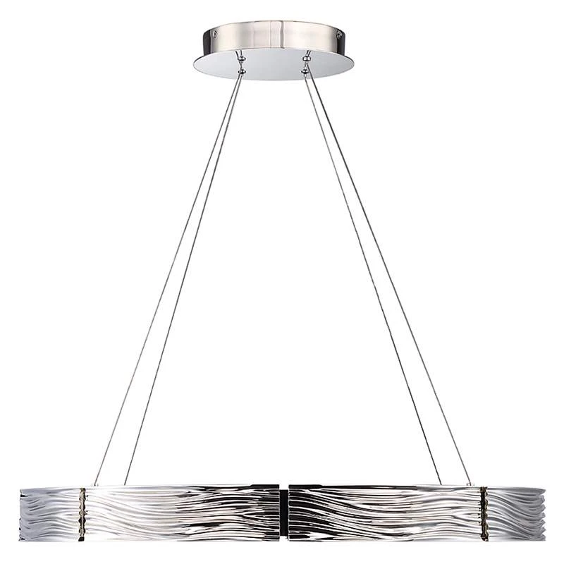 Modern Forms Zelda 29"W Polished Nickel 8-Light LED Pendant 4 Modern Forms Zelda 29"W Polished Nickel 8-Light LED Pendant - Image 4